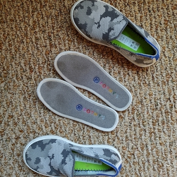 Rothy's kids slip on shoes gray camo size K11 - Picture 8 of 11